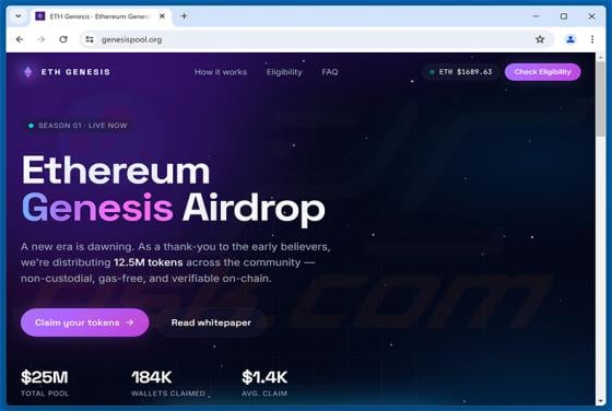 Ethereum Genesis Airdrop Scam
