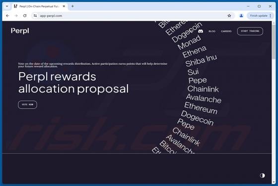 Perpl Vote Rewards Scam