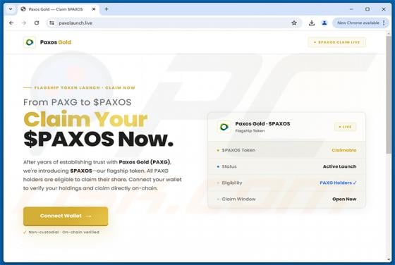 $PAXOS Token Launch Scam