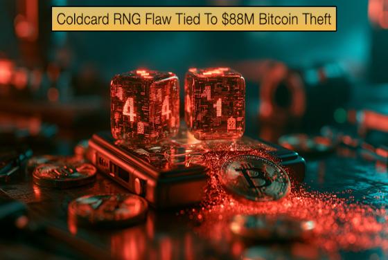 Coldcard RNG Flaw Tied To $88M Bitcoin Theft