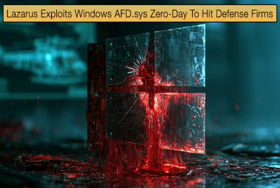 Lazarus Exploits Windows AFD.sys Zero-Day To Hit Defense Firms