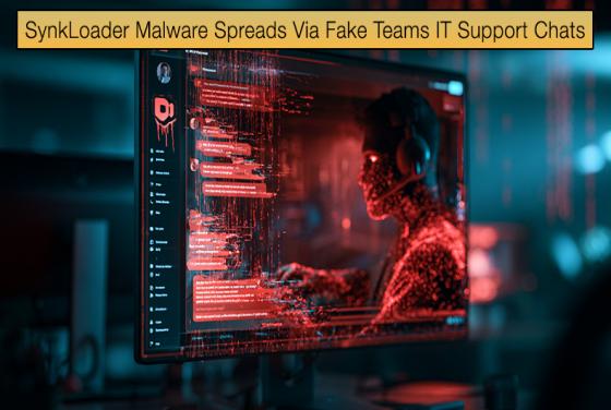 SynkLoader Malware Spreads Via Fake Teams IT Support Chats