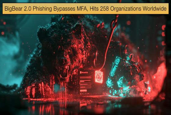  BigBear 2.0 Phishing Bypasses MFA, Hits 258 Organizations Worldwide