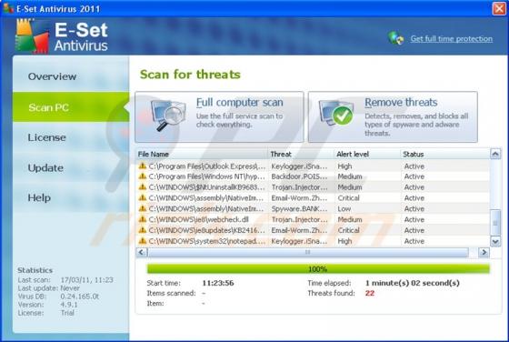 E-Set Antivirus 2011