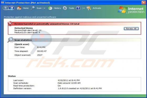 Internet Protection virus