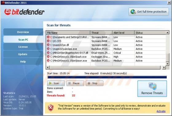 Fake Bitdefender 2011 Antivirus