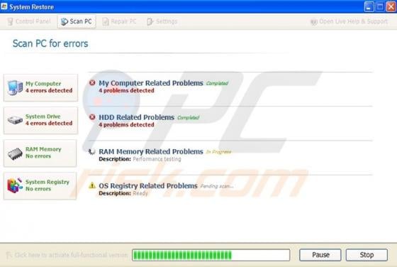 System Restore (spyware)