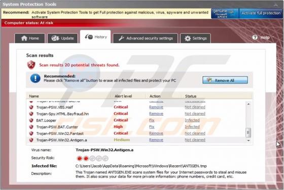 System Protection Tools virus
