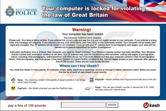West Yorkshire Police Virus