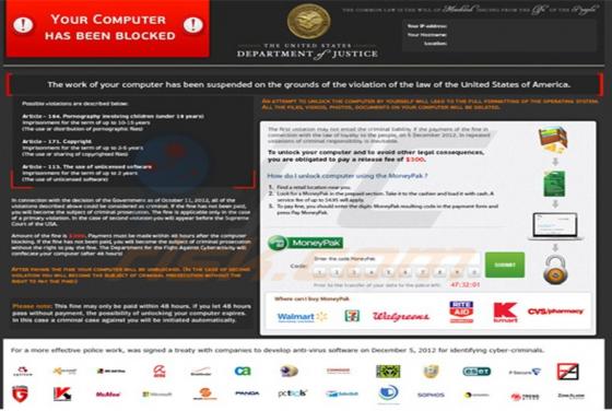 Department of Justice scam