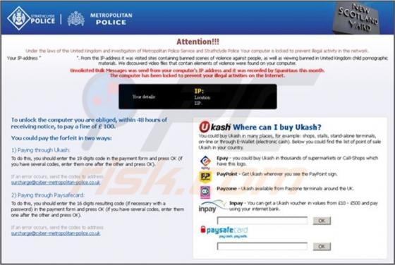 Strathclyde Police Virus