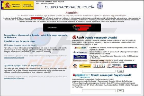 Cuerpo Nacional de Policía Virus