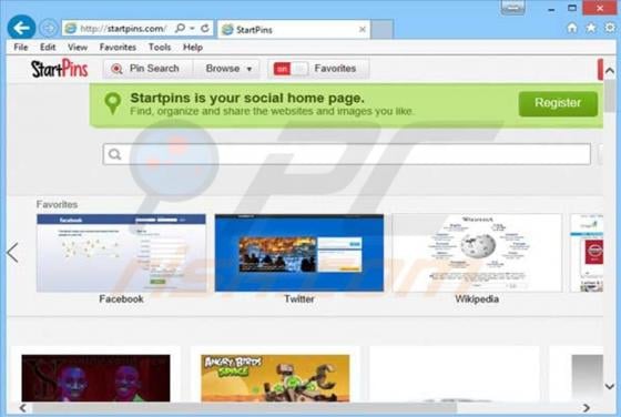 Startpins.com Redirect