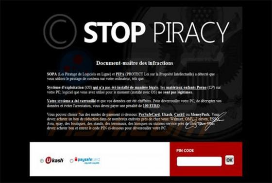 Stop Piracy Virus