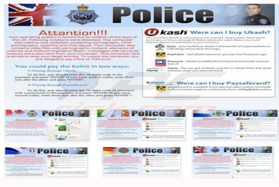 Police Virus - Your Operating System is Locked