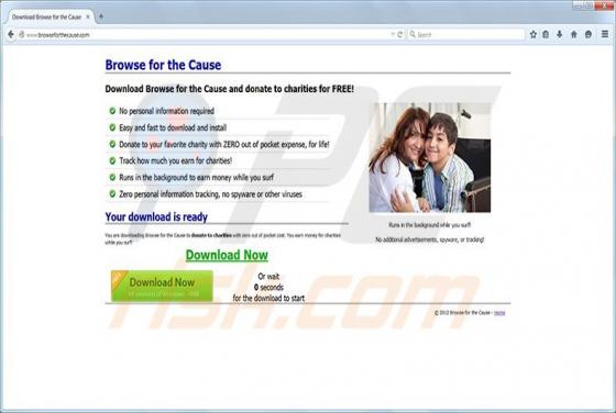 Browse for the Cause Adware