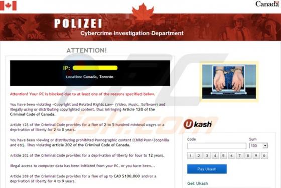 Polizei Virus (Canada)
