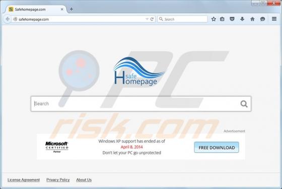 SafeHomepage.com Virus