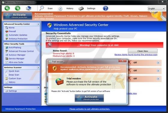 Windows Paramount Protection