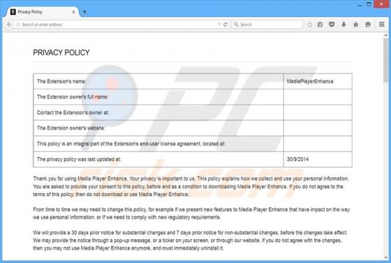 Media Player Enhance Adware