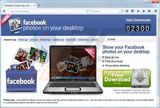 Wallpaper Changer Adware