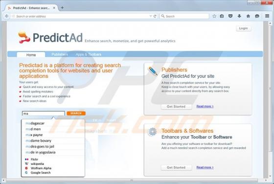 PredictAd Adware