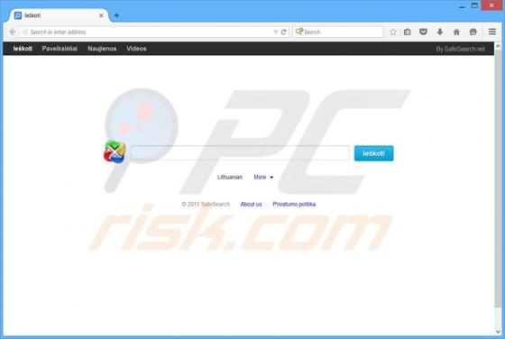 SafeSear.ch Browser hijacker