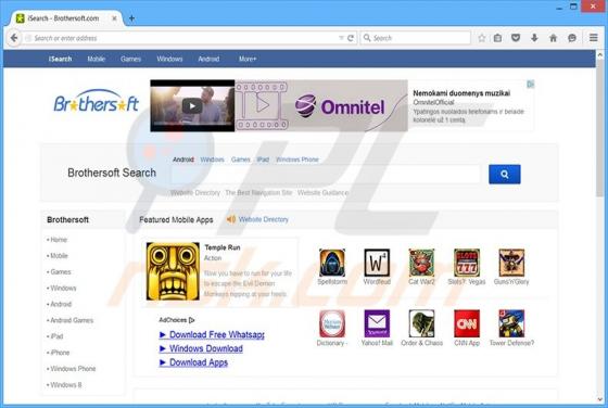 Isearch.brothersoft.com Redirect