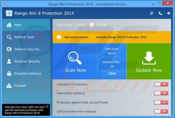 Rango Win 8 Protection 2014