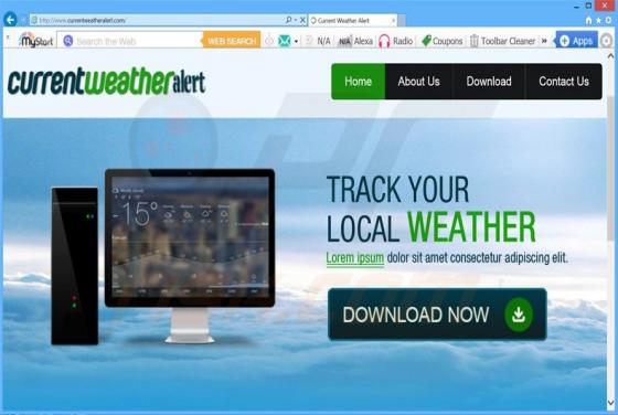 Current Weather Alert Adware