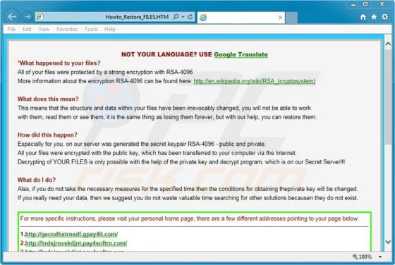 TeslaCrypt Ransomware