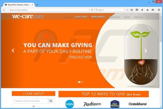 CWA Donation Slider Adware