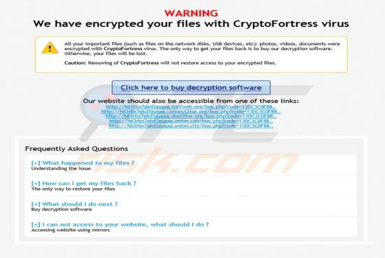 CryptoFortress Ransomware