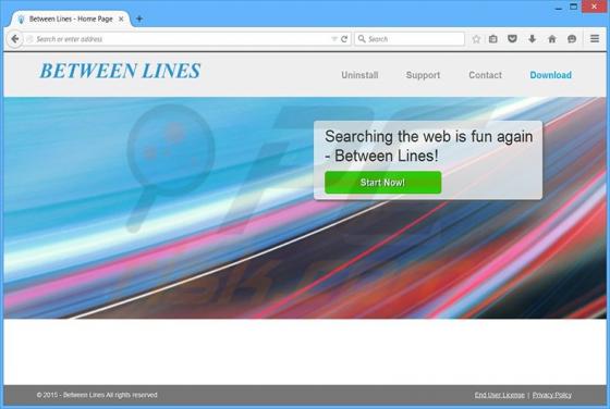 Between Lines Adware
