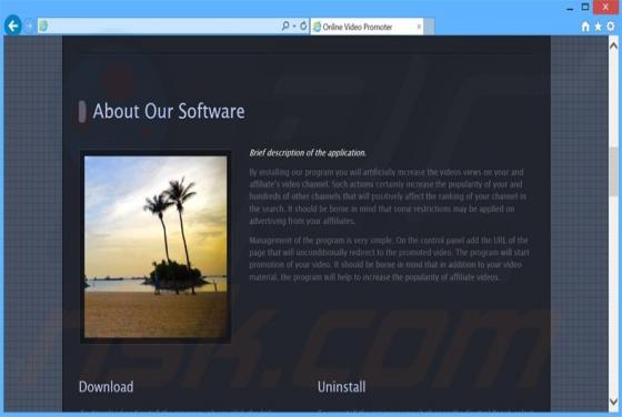 Online Video Promoter Adware