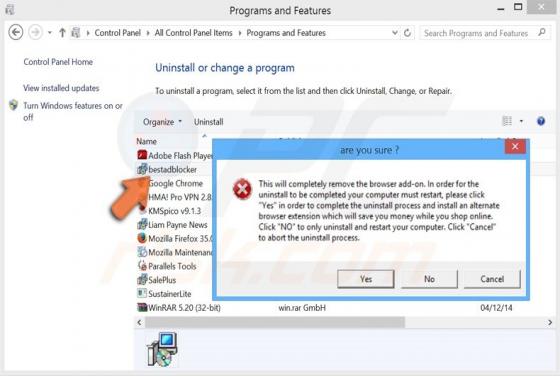 Bestadblocker adware