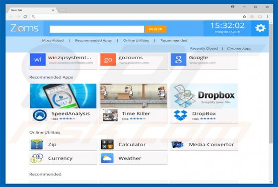 Zooms.searchalgo.com Redirect