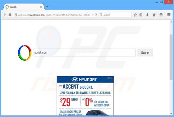 Websearch.searchtotal.info Redirect