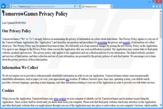 TomorrowGames Adware
