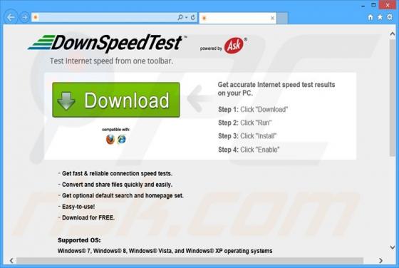 DownSpeedTest Toolbar