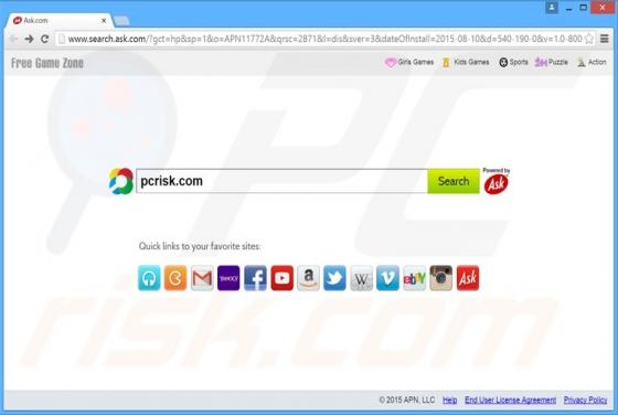 Free Games Zone Toolbar
