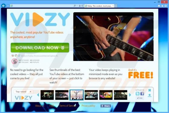 Vidzy Adware
