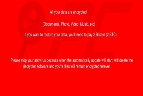 All your data are encrypted! Ransomware