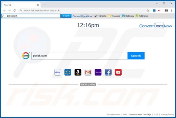ConvertDocsNow Toolbar