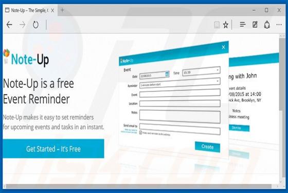 Note-up Adware