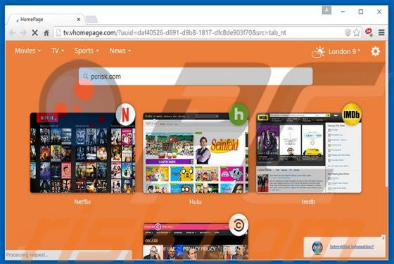 Vhomepage.com Redirect