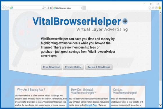 Ads by Vital Browser Helper