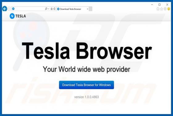 Tesla Browser Unwanted Application