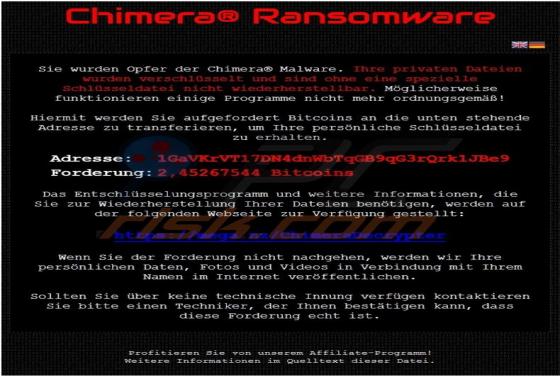 Chimera Ransomware [Updated]