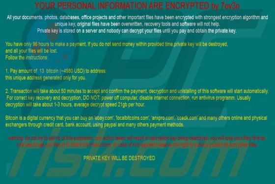 7ev3n Ransomware